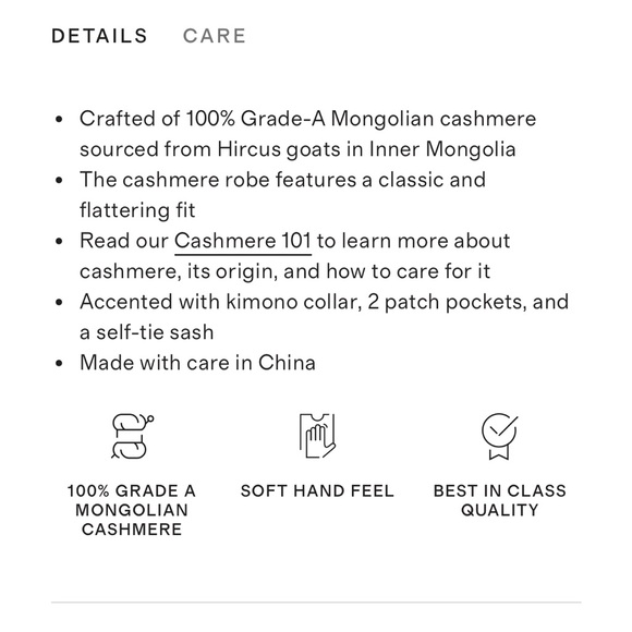 Quince Mongolian Cashmere Robe, NWOT, Various - Picture 7 of 10